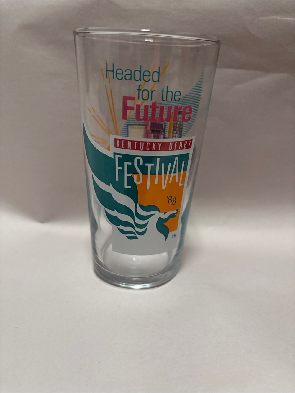 Kentucky Derby Festival 1988 glass